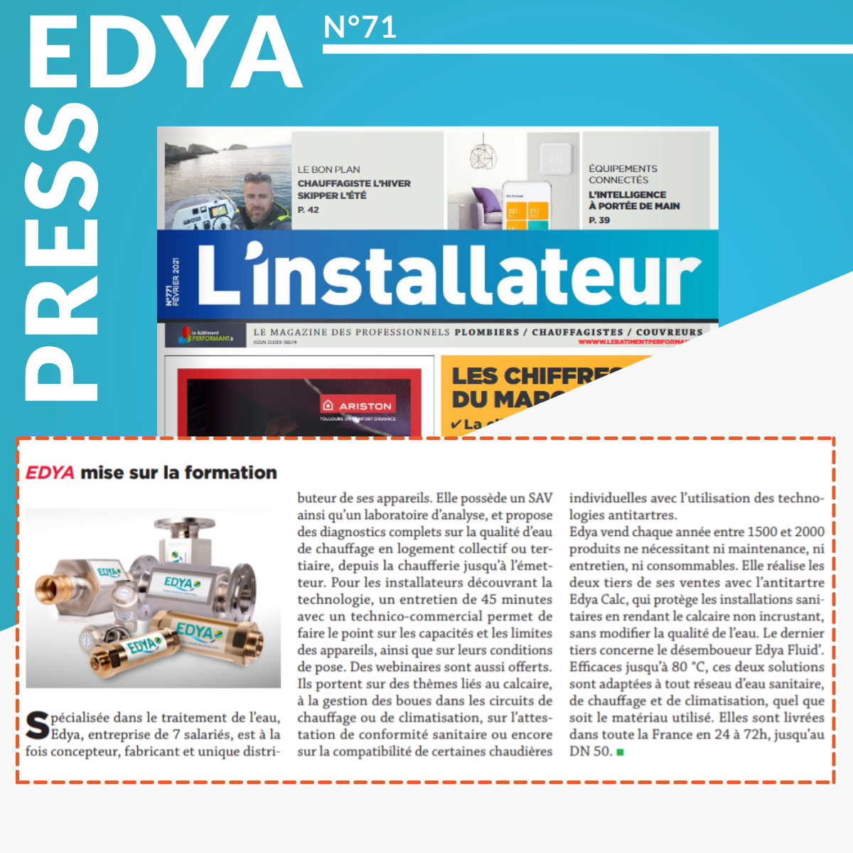 Article L'installateur : présentation d'EDYA